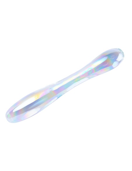 Gode en Verre Double Delight 22 x 3.6cm Transparent