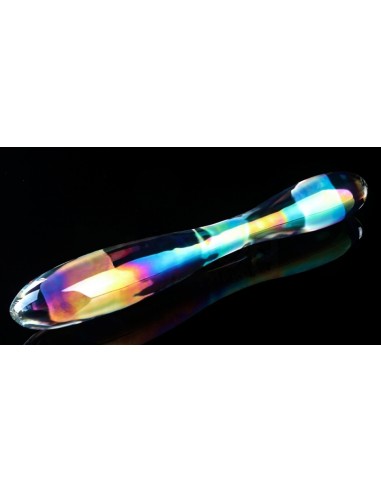 Gode en Verre Double Delight 22 x 3.6cm Transparent