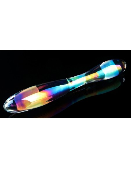 Gode en Verre Double Delight 22 x 3.6cm Transparent