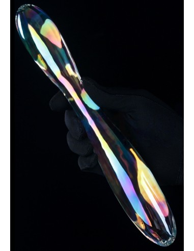 Gode en Verre Double Delight 22 x 3.6cm Transparent