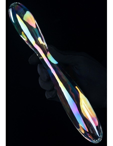 Gode en Verre Double Delight 22 x 3.6cm Transparent