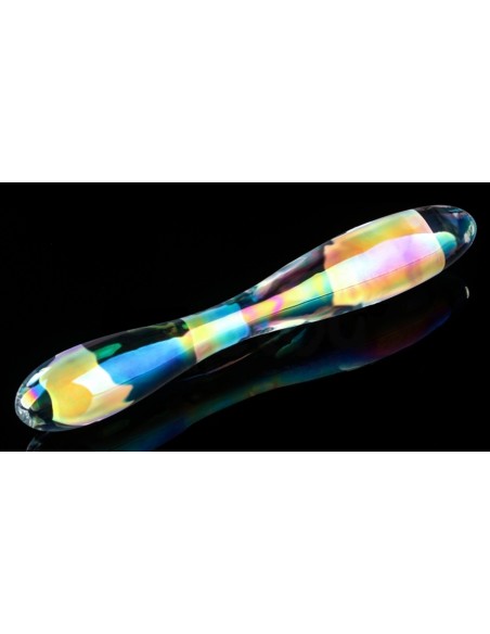 Gode en Verre Double Delight 22 x 3.6cm Transparent