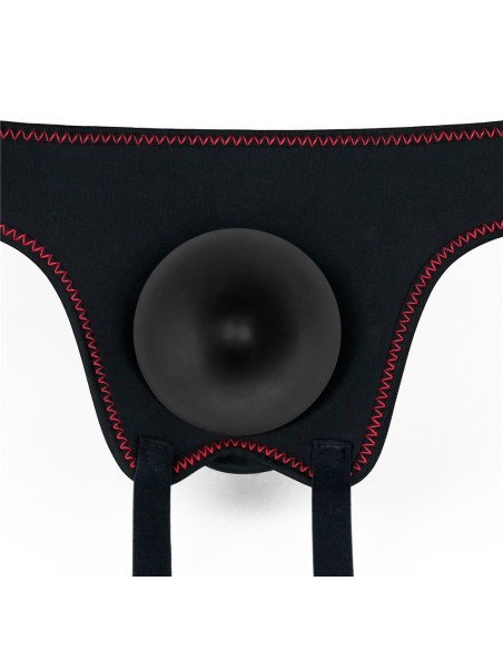 Gode-ceinture vibrant Easy Strap 15.5 x 5 cm Noir