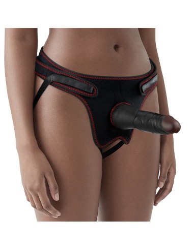 Gode ceinture Easy Strap-On 17.5 x 5 cm Marron