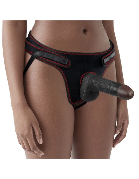 Gode ceinture Easy Strap-On 12 x 3.7 cm Marron