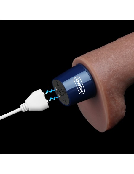 Gode vibrant Softee Vibe 21 x 4cm Marron