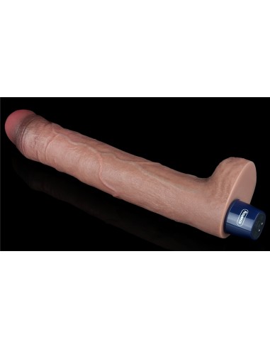 Gode vibrant Softee Vibe 21 x 4cm Marron