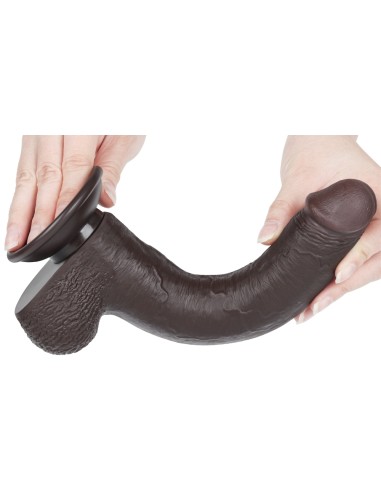 Gode Sliding Skin 17 x 3.5cm Noir