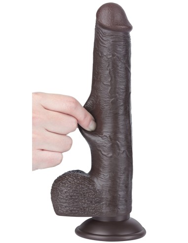 Gode Sliding Skin 17 x 3.5cm Noir