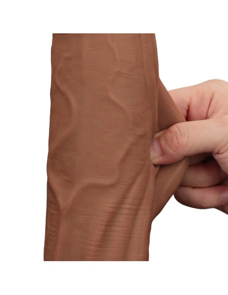 Gode Sliding Skin 23 x 6cm Marron - Dildos XL - Largeur + de 6cm - 4