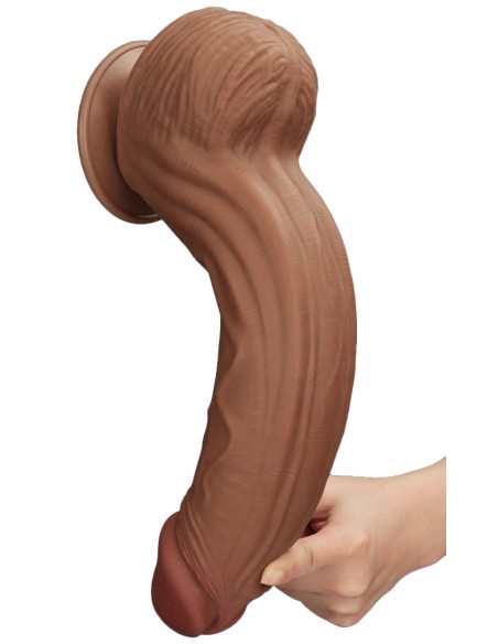 Gode Sliding Skin 23 x 6cm Marron - Dildos XL - Largeur + de 6cm - 5