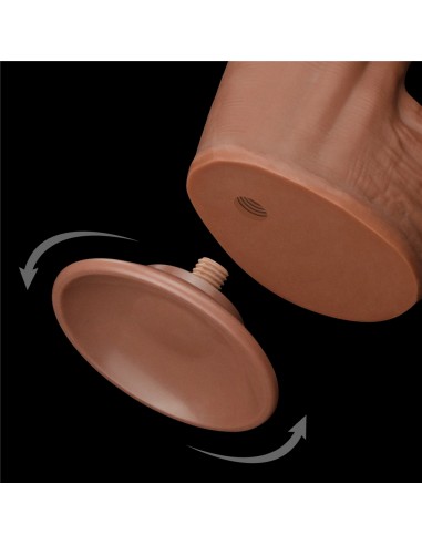 Gode Sliding Skin 23 x 6cm Marron - Dildos XL - Largeur + de 6cm - 6