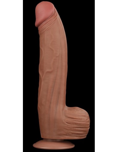 Gode Sliding Skin 23 x 6cm Marron - Dildos XL - Largeur + de 6cm - 11