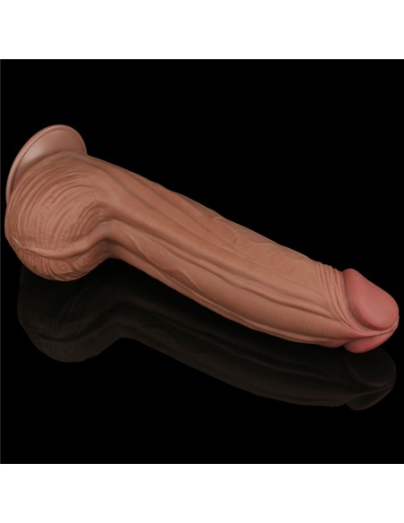 Gode Sliding Skin 23 x 6cm Marron - Dildos XL - Largeur + de 6cm - 12