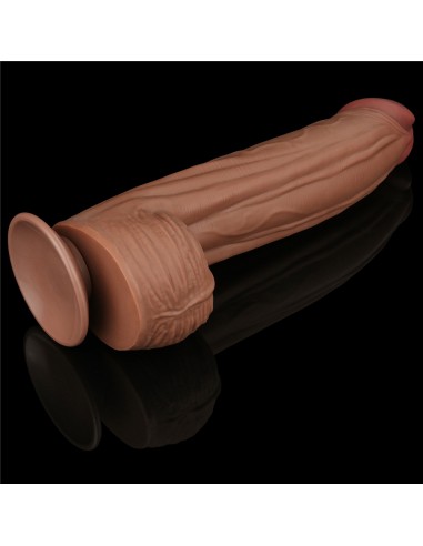 Gode Sliding Skin 23 x 6cm Marron - Dildos XL - Largeur + de 6cm - 13