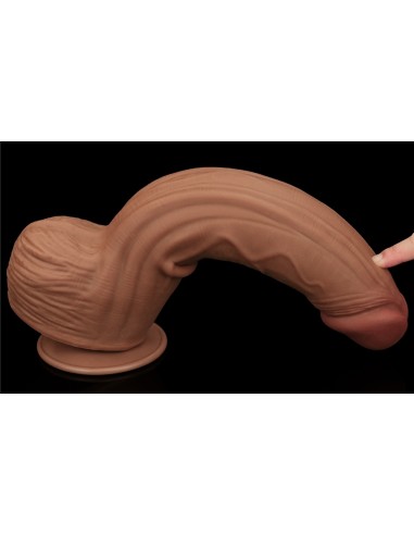 Gode Sliding Skin 23 x 6cm Marron - Dildos XL - Largeur + de 6cm - 17