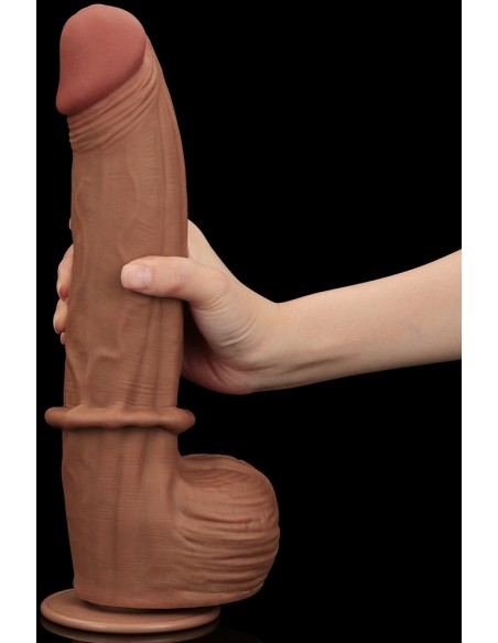 Gode Sliding Skin 23 x 6cm Marron - Dildos XL - Largeur + de 6cm - 19