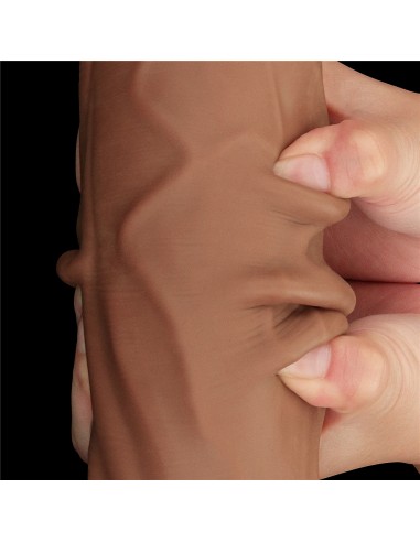 Gode Sliding Skin 23 x 6cm Marron - Dildos XL - Largeur + de 6cm - 20