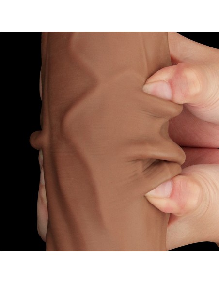 Gode Sliding Skin 23 x 6cm Marron - Dildos XL - Largeur + de 6cm - 20