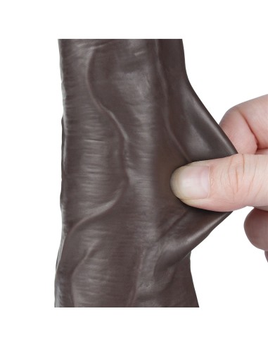 Gode Sliding Skin 16 x 4.2 cm Noir