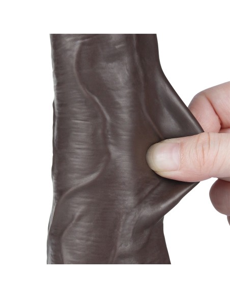 Gode Sliding Skin 16 x 4.2 cm Noir