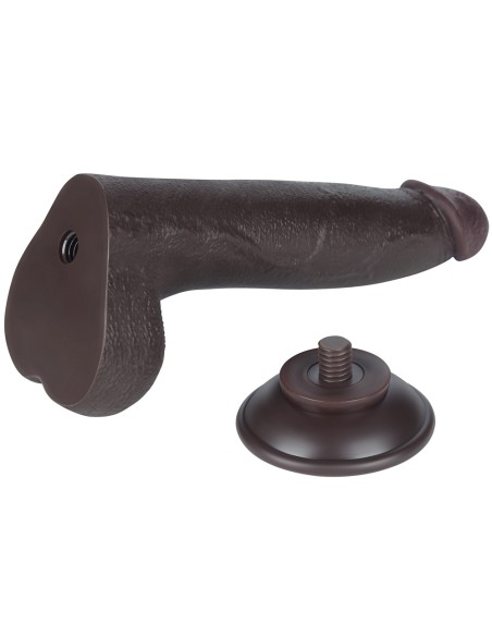 Gode avec Bourses Sliding Skin 17 x 4cm Noir Gode avec Bourses Sliding Skin 17 x 4cm Noir