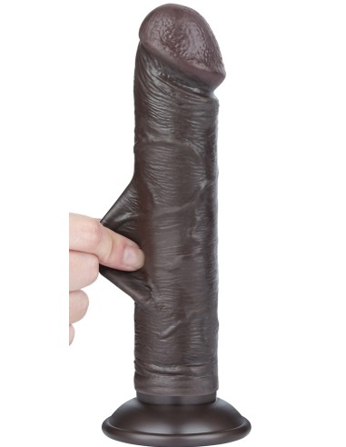 Gode Sliding Skin 17 x 4cm Noir