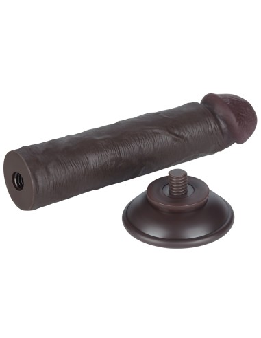 Gode Sliding Skin 17 x 4cm Noir