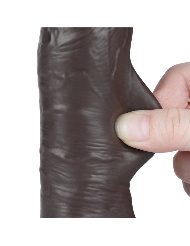 Gode Sliding Skin 14.5 x 4cm Noir