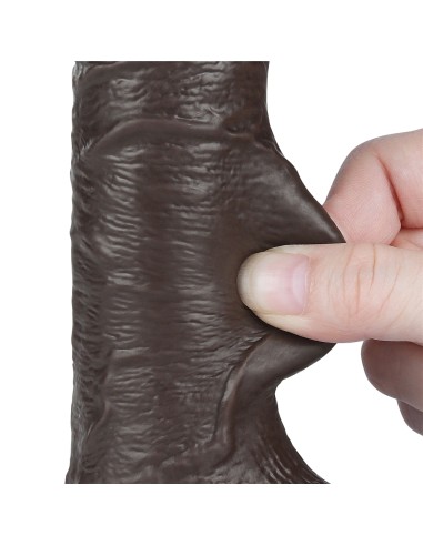 Gode Sliding Skin 13 x 3.7cm Noir