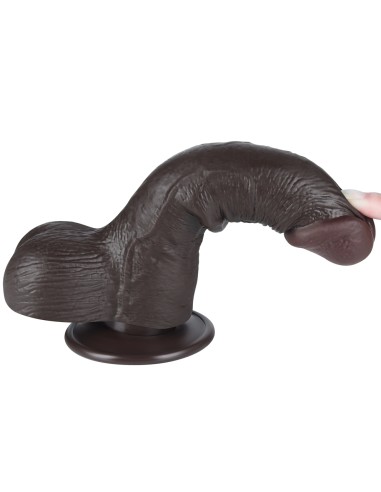 Gode Sliding Skin 13 x 3.7cm Noir