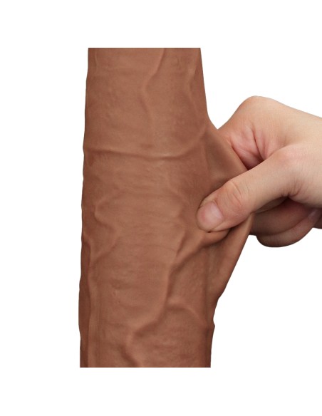 Gode Sliding Skin 26 x 6cm Marron