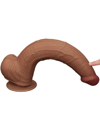 Gode Sliding Skin 26 x 6cm Marron