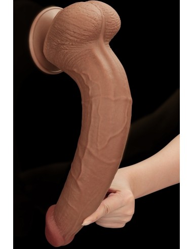 Gode Sliding Skin 26 x 6cm Marron