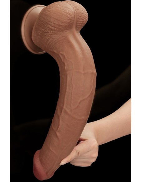 Gode Sliding Skin 26 x 6cm Marron