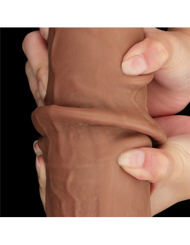 Gode Sliding Skin 26 x 6cm Marron