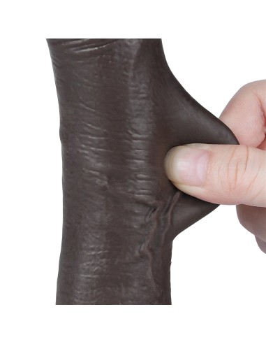 Gode Sliding Skin 14 x 3.5 cm Noir