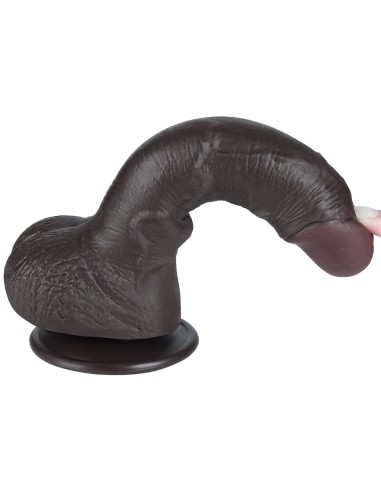 Gode Sliding Skin 14 x 3.5 cm Noir