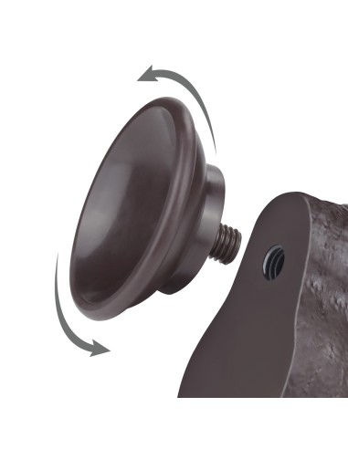 Gode Sliding Skin 12 x 3.7 cm Noir