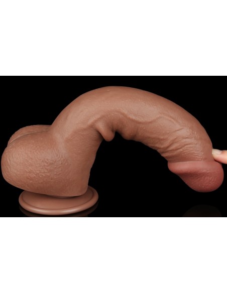 Gode Sliding Skin 18 x 4.7cm Marron