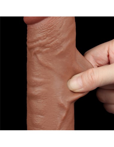 Gode Sliding Skin 18 x 4.7cm Marron