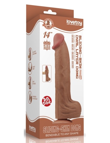 Gode Sliding Skin 27 x 6.5cm Marron
