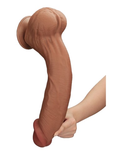 Gode Sliding Skin 27 x 6.5cm Marron