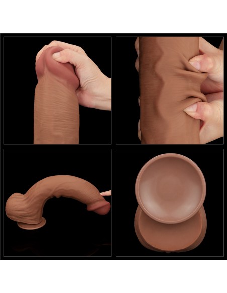 Gode Sliding Skin 27 x 6.5cm Marron