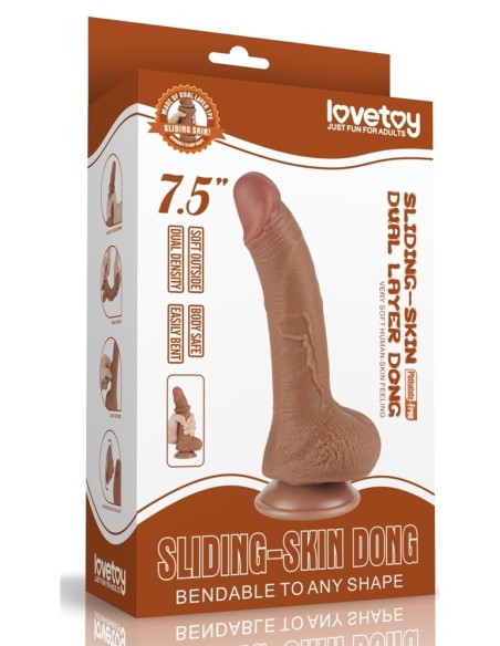 Gode Sliding Skin 14 x 3.5 cm Marron Gode Sliding Skin 14 x 3.5 cm Marron