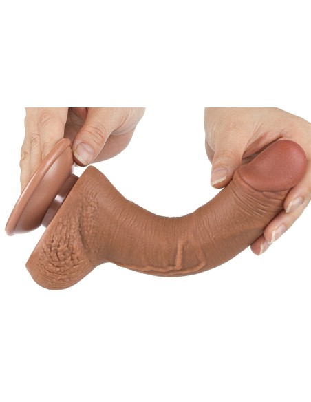 Gode Sliding Skin 14 x 3.5 cm Marron Gode Sliding Skin 14 x 3.5 cm Marron