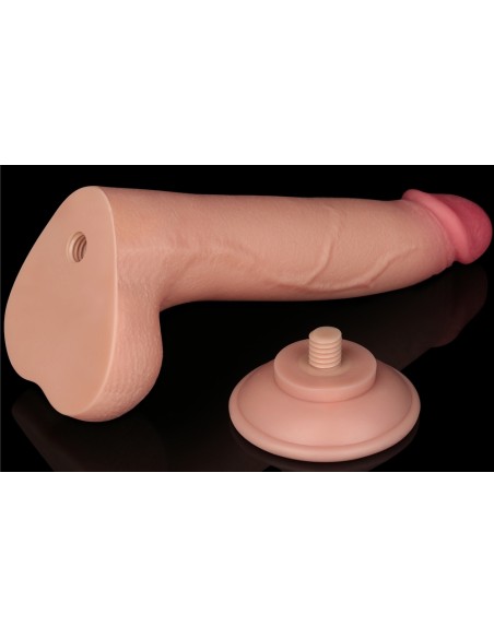 Gode avec Bourses Sliding Skin 17 x 4cm