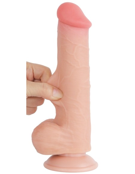 Gode avec Bourses Sliding Skin 15 x 4.5cm