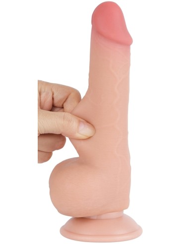 Gode avec Bourses Sliding Skin 13 x 3.8cm