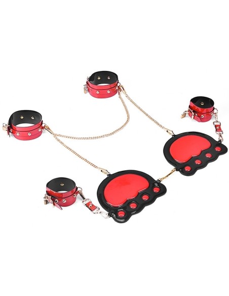 Kit Bondage 7 Pièces Lina Rouge Kit Bondage 7 Pièces Lina Rouge